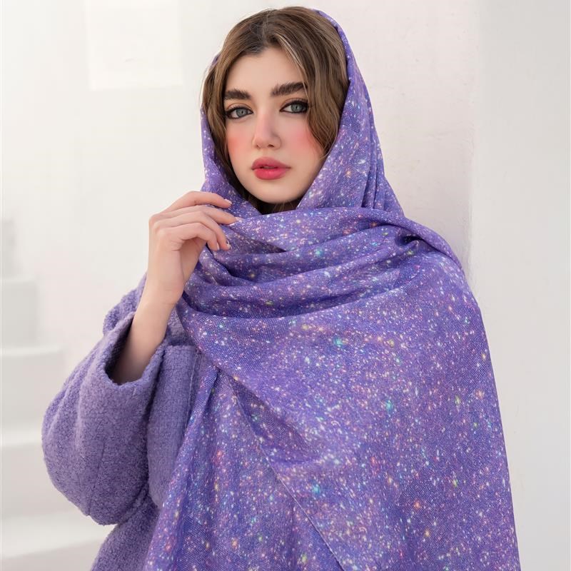 اوتلتی جدید-کد 302 شال ساده Brilliant fabric mix colors