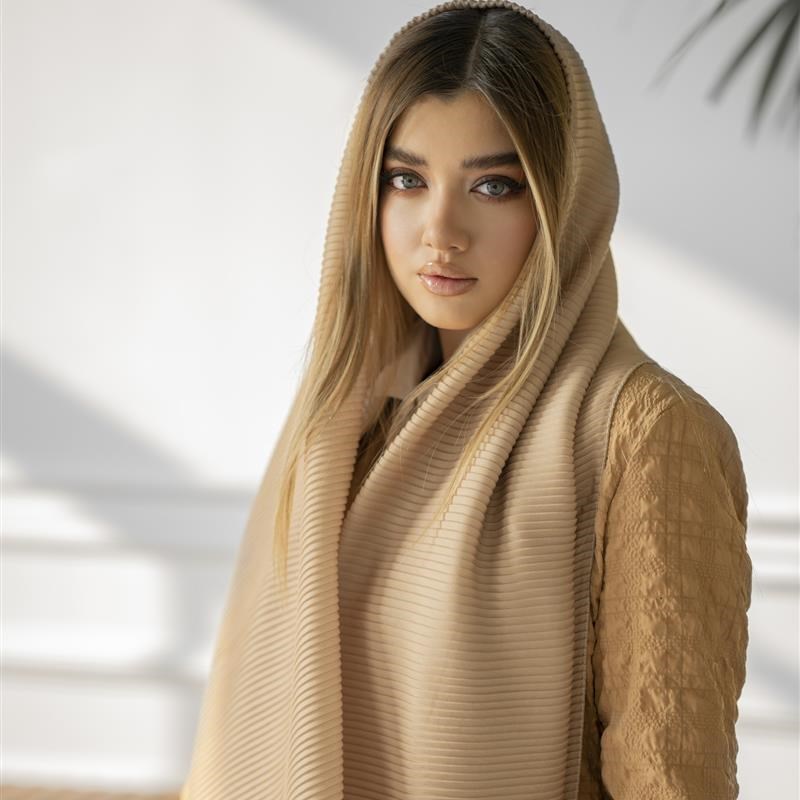 شال پلیسه Golden mix colors