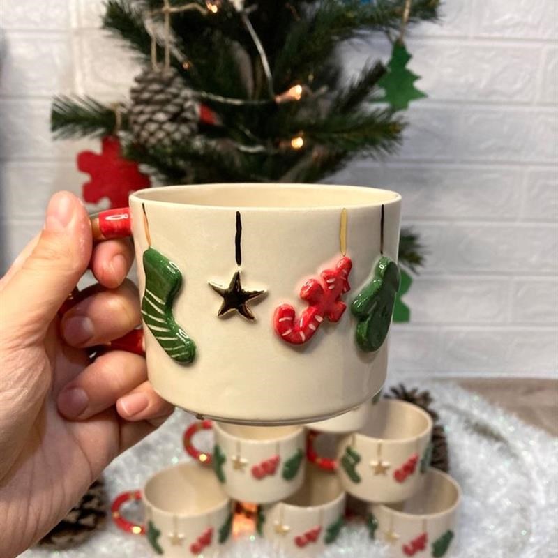ماگ کریسمسی 🎄کد 145 mix colors