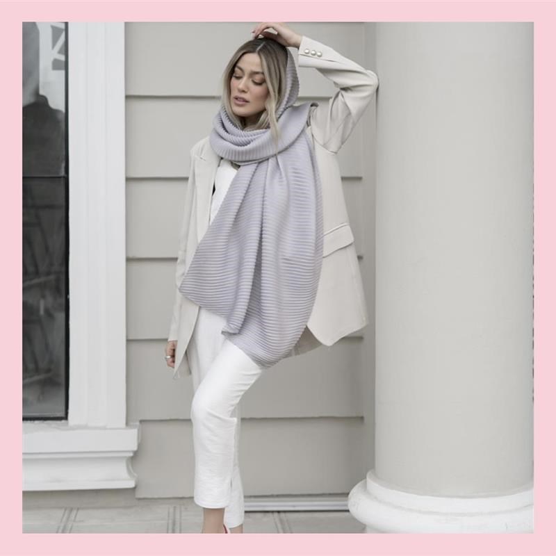 شال اوت لت پلیسه تیتانیوم Warm Gray