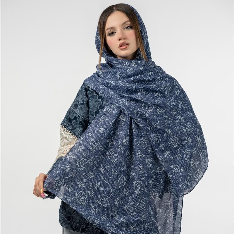 کد 944-شال ساده Jeany Jean Floral mix colors