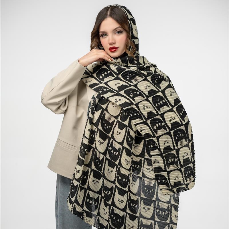 کد 961-شال پلیسه  میوکاچینو mix colors