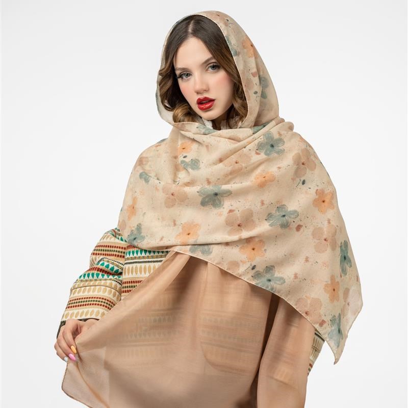 کد 932-شال ساده Pastel doux de septembre mix colors