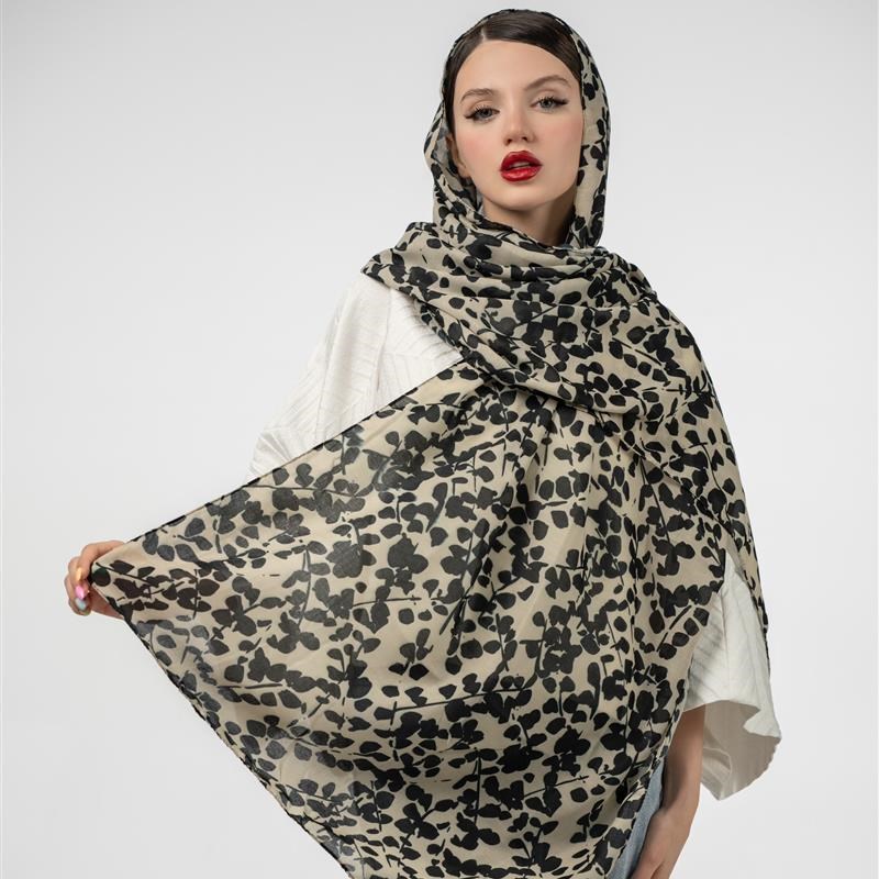 کد 904-شال ساده Cotons ronds noirs mix colors