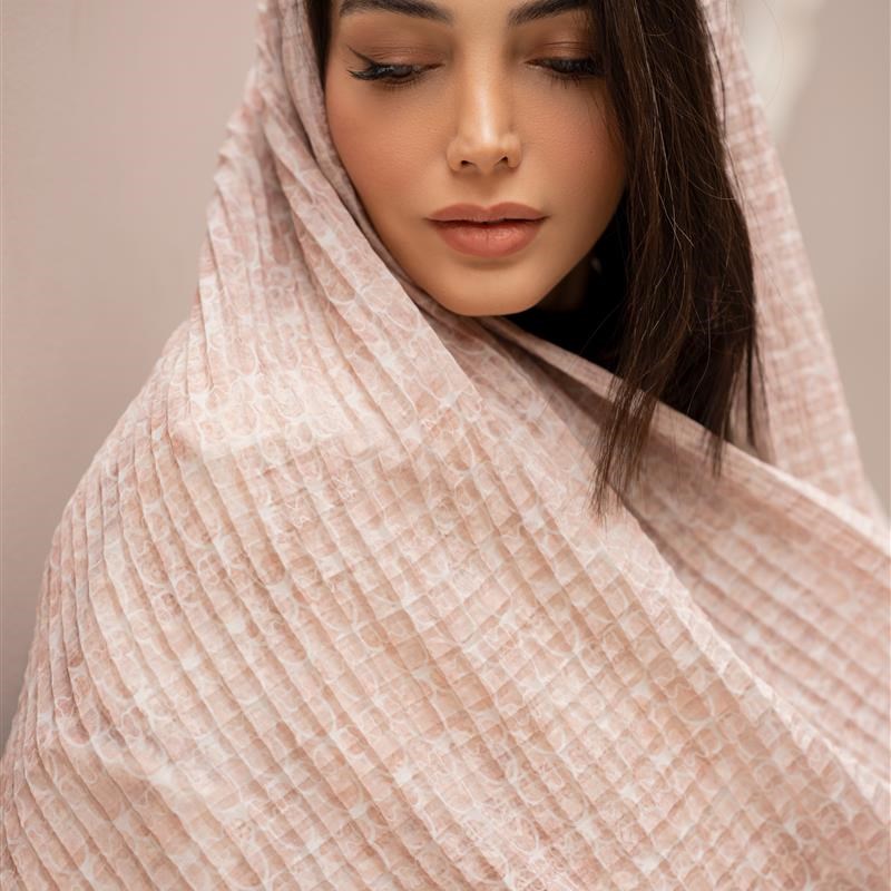 اوتلتی جدید-کد 808 شال پلیسه مربعی Pale Artistry M mix colors
