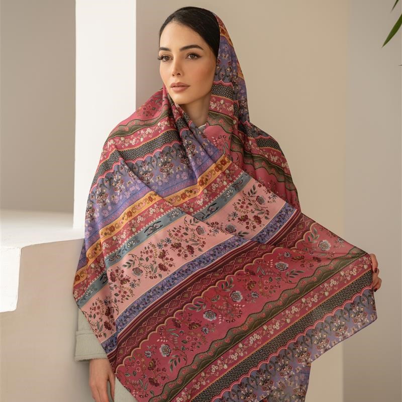 اوتلتی جدید-کد 840 شال ساده Sedimentary layers mix colors